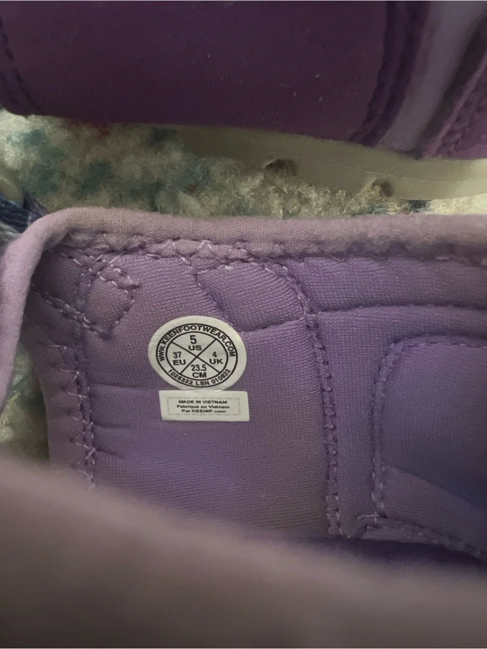 Keen Kids Purple Outdoor Sandals with Gray Accents